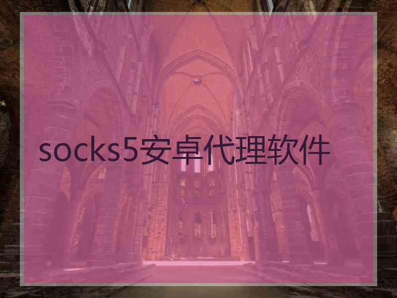 socks5安卓代理软件