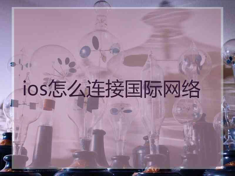 ios怎么连接国际网络