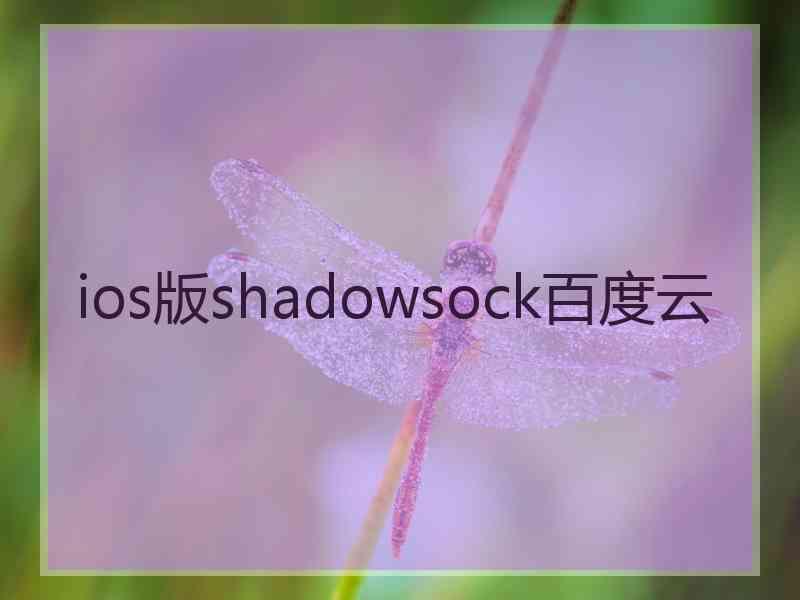 ios版shadowsock百度云