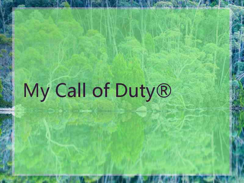 My Call of Duty®