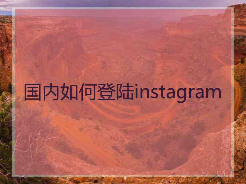 国内如何登陆instagram