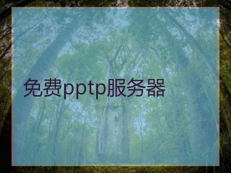 免费pptp服务器