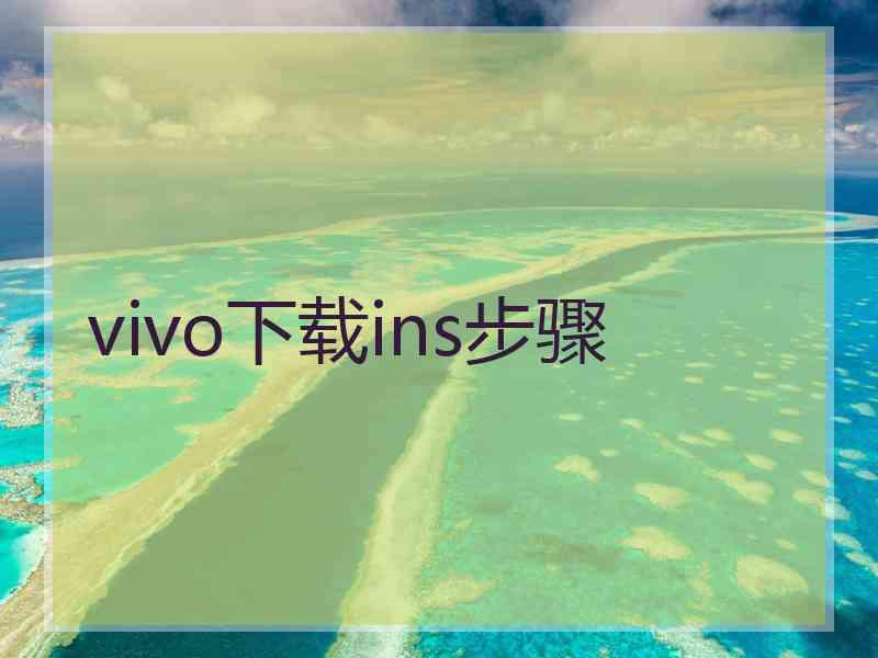 vivo下载ins步骤